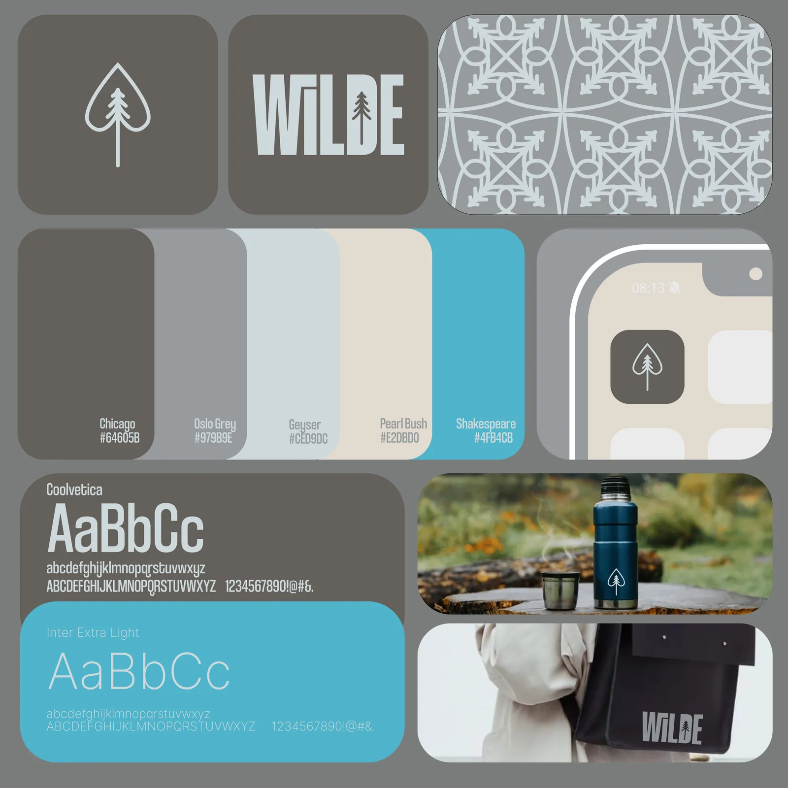 Wilde - outdoor brand identity and palette