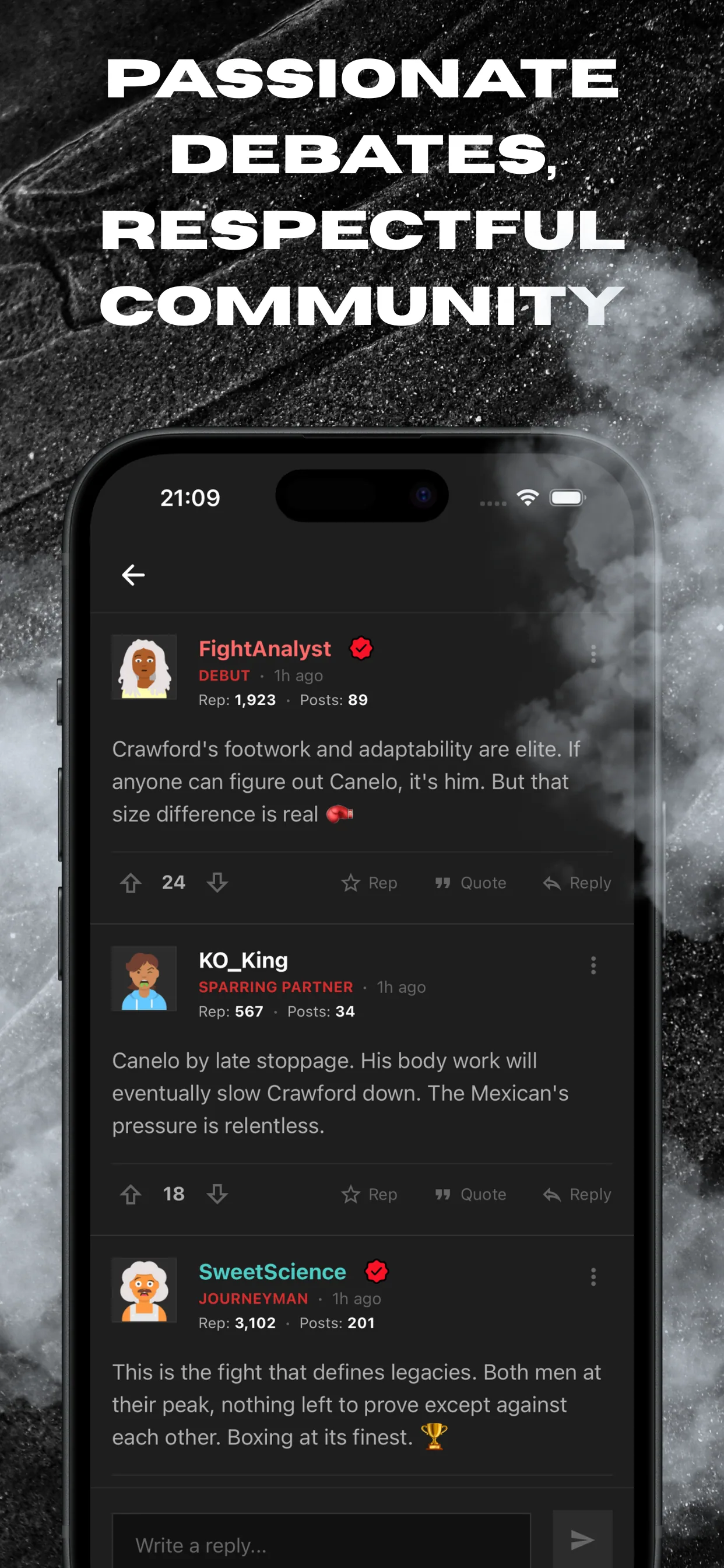FightForum project by Uppercut Labs