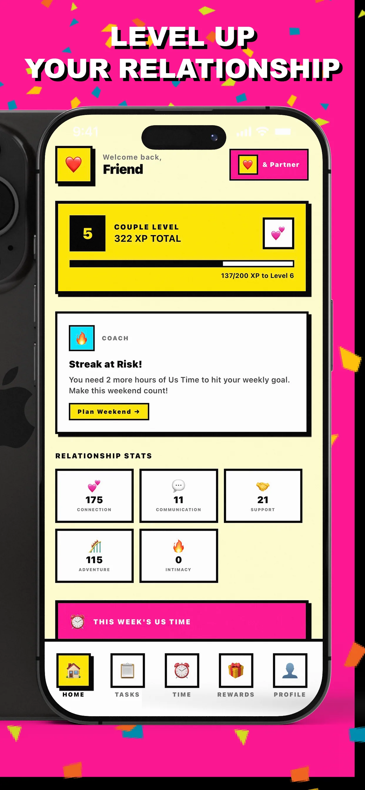 Us Time project by Uppercut Labs